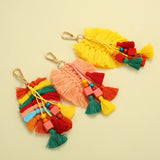 Bohemia Charm Tassel Keychain For Women Girl Car Bag Hanging Key Chain