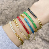 Square Zircon Bracelet for Women