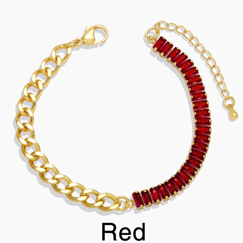 Square Zircon Bracelet for Women