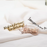 Personality Silver Brooch Pin for Lover and Mother's