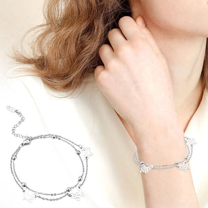 Personality Butterfly Bracelet & Delicate Necklace Earrings Set