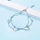 Personality Butterfly Bracelet & Delicate Necklace Earrings Set
