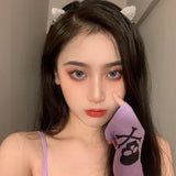 Bling Cat Ear Hairpin Top Clip Girl Hair Accessory