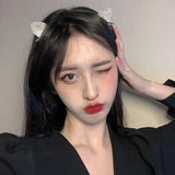 Bling Cat Ear Hairpin Top Clip Girl Hair Accessory