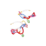 Colorful Beaded Tassel Earrings for Women