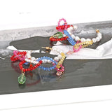 Colorful Beaded Tassel Earrings for Women