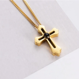 Personality Cross Projection Photo Necklace Men's Gift Men Jewelry