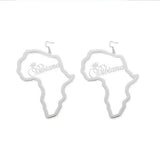 Africa Map Earrings & Pendant Set