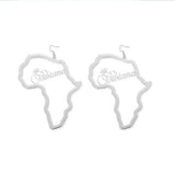 Africa Map Earrings & Pendant Set