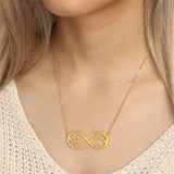 Personality Name Men Necklace Stainless Steel Letter Infinity Pendant