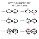 Personality Name Men Necklace Stainless Steel Letter Infinity Pendant