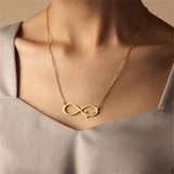 Personality Name Men Necklace Stainless Steel Letter Infinity Pendant