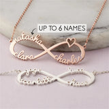 Personality Name Men Necklace Stainless Steel Letter Infinity Pendant