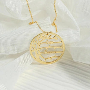 Tree of Life Pendant Stainless Steel Choker Necklace