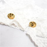 Personalized Name Lapel Butterfly Buckle Brooch