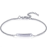 Personalized Stainless Steel Strip Bangle Bracelet