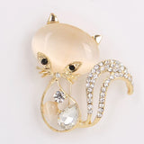 Personality Cat Brooch Jewelry For Women/Men Scarf Wedding Gift