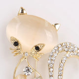 Personality Cat Brooch Jewelry For Women/Men Scarf Wedding Gift