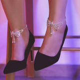 Personality Diamond Anklet Tassel Butterfly Beach Chain