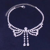 Personality Diamond Anklet Tassel Butterfly Beach Chain