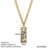 Personality Disc Art Pendant Necklace Punk Flower Choker