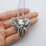 Elephant Head Necklace Long Nose And Big Ears Pendant Christmas