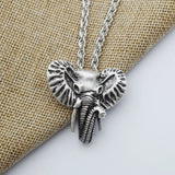 Elephant Head Necklace Long Nose And Big Ears Pendant Christmas