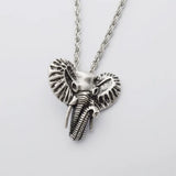 Elephant Head Necklace Long Nose And Big Ears Pendant Christmas