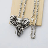 Elephant Head Necklace Long Nose And Big Ears Pendant Christmas