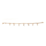 Personality Rhinestone Letter Anklet Jewelry - Sexy Beach Feet Bare Anklet
