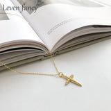 925 Silver Cross Choker Necklace for Men Women