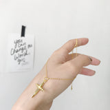 925 Silver Cross Choker Necklace for Men Women