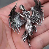 Personality Skull Samurai Domine...ck Pendant Necklace for Men Jewelry