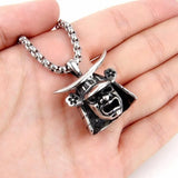 Personality Skull Samurai Domine...ck Pendant Necklace for Men Jewelry