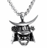 Personality Skull Samurai Domine...ck Pendant Necklace for Men Jewelry