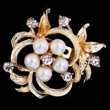 Personality Flower Brooch Jewelry For Women/men - Metal Scarf Wedding Gift