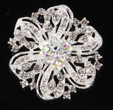 Personality Flower Brooch Jewelry For Women/men Metal Scarf Wedding Gift