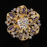 Personality Flower Brooch Jewelry For Women/men Metal Scarf Wedding Gift