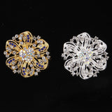 Personality Flower Brooch Jewelry For Women/men Metal Scarf Wedding Gift