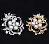 Personality Flower Brooch Jewelry For Women/men - Metal Scarf Wedding Gift
