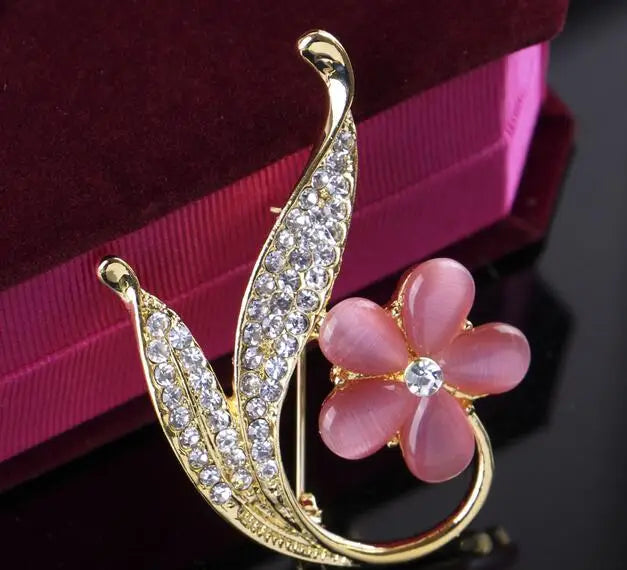 Personality Flower Brooch Jewelry For Women/men Jewelry Brooch Pins Metal Scarf