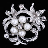 Personality Flower Brooch Jewelry For Women/men - Metal Scarf Wedding Gift