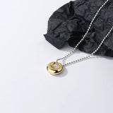 925 Sterling Silver Personality Plated Women Separation Jewelry Chain Necklace