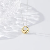 925 Sterling Silver Personality Plated Women Separation Jewelry Chain Necklace