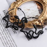 Snake Hoop Earrings Crazy Twining Snake Statement Earrings Party Jewe