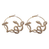Snake Hoop Earrings Crazy Twining Snake Statement Earrings Party Jewe