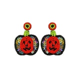 Hand-made Punk Style Earrings Exaggerated Sequins Ghost Pumpkin Halloween Jewelr
