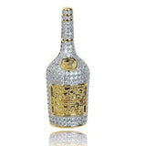 Hip Hop Champagne Bottle Whiskey Bottle Pendant Necklace