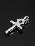 Personality Hip Hop Mens Zircon Cross Pendant Necklaces