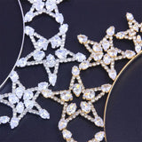 Hollow Star Zircon Hair Hoop Headdress Bride Small Fresh Wedding Accessories